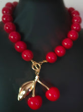 Load image into Gallery viewer, Trenees' Exclusive Jewelry Collections- 1 Large Cheery Pearl, 2 Small Cherry Pearls, 1 Red in stock
